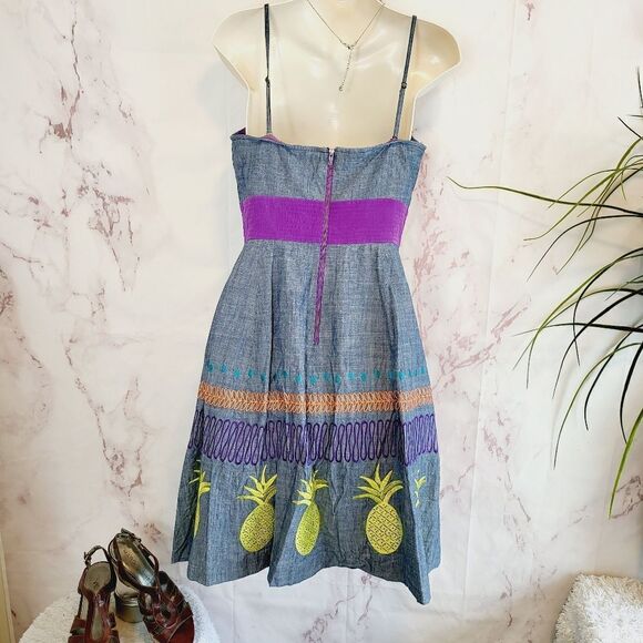 Vintage Anthropologie! Tracy Reece Frock pineapple dress - Picture 5 of 8